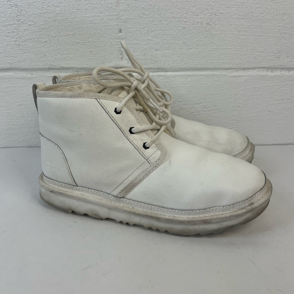UGG Neumel II White Lace up Boots, 6